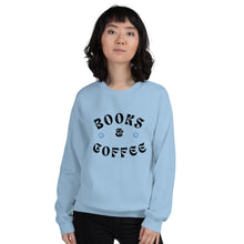 Load image into Gallery viewer, Books &amp; Coffee Sweatshirt