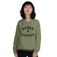 Load image into Gallery viewer, Books &amp; Coffee Sweatshirt